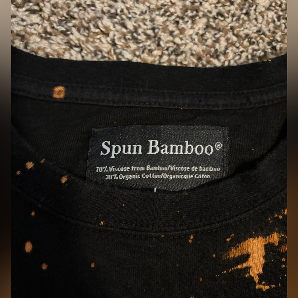Spun Bamboo Bleach washed tee. Adult large unisex. - Picture 5 of 5
